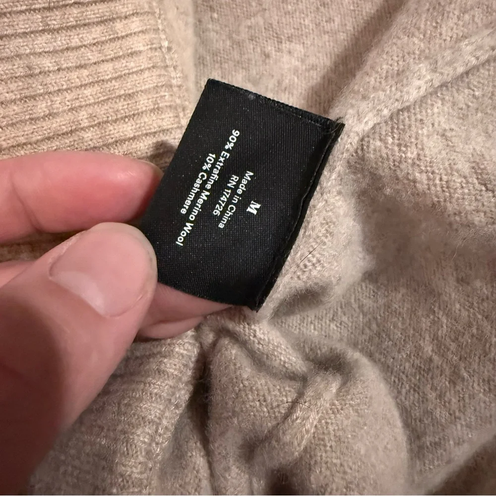 summersalt Cozy Knit Drawstring Joggers in Light Taupe - Picture 4 of 8